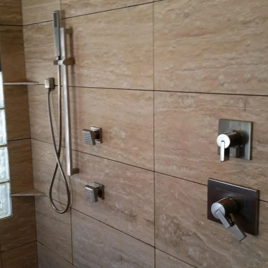 Shower fixture installation for Gas Line Repair in Westbury